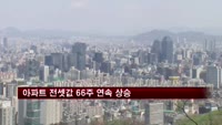 전셋값 66주째 상승…매매 가격도 13주째↑