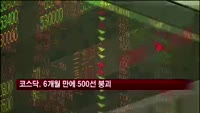 코스닥, 6개월 만에 500선 붕괴