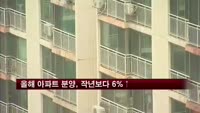 올해 아파트 분양, 지난해보다 6% 증가