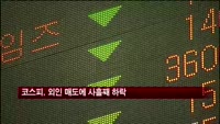 코스피, 외인 매도에 사흘째 하락