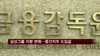 삼성그룹 지분 변화…중간지주 도입설
