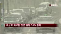 폭설로 차보험 긴급 출동 30% 증가