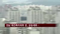 강남 재건축아파트 매매가 3개월 만에 상승
