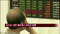 코스피, 개인 매수에 1950선 회복