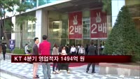 KT, 지난 4분기 영업손 1494억 적자 전환