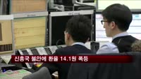 신흥국 불안에 환율 14.1원 폭등
