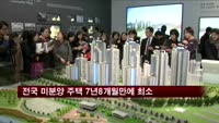 전국 미분양 주택 7년8개월만에 최소