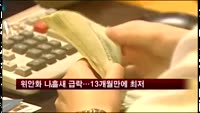 위안화 나흘새 급락…13개월만에 최저