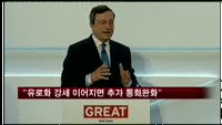 드라기 총재 "유로화 강세 이어지면 추가 통화완화"