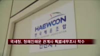 국세청, 청해진해운 관계사 특별세무조사 착수