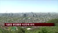 다음달 분양물량 4년만에 최저