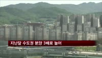 지난달 수도권 분양 3배로 늘어