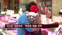 지난달 대형마트·백화점 매출 하락