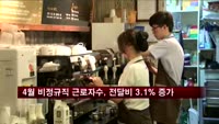 4월 비정규직 근로자수, 전달비 3.1% 증가