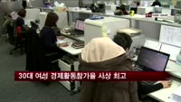 30대 여성 경제활동참가율 사상 최고