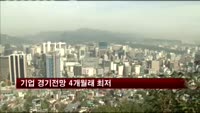 기업 경기전망 4개월래 최저