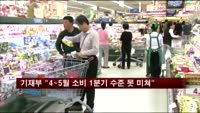 기재부 "4~5월 소비 1분기 수준안돼"