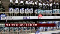맥주 수입액 10년간 6.6배 성장