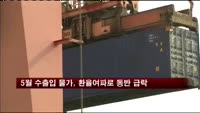 5월 수출입 물가, 환율여파로 동반 급락