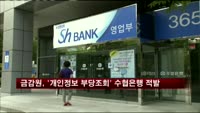 금감원, '개인정보 부당조회' 수협은행 적발
