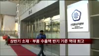 상반기 소재·부품 수출액 반기 기준 역대 최고