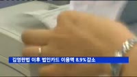 김영란법 실시 이후 법인카드 이용액 8.9% 감소