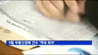 9월 부동산경매 건수 '역대 최저'