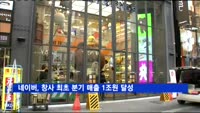 네이버, 창사 최초 분기 매출 1조원 달성