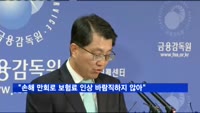진웅섭 "보험료 인상으로 손해 만회 바람직하지 않아"