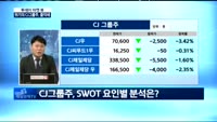[투데이 마켓 뷰] 위기의 CJ그룹주, 줄약세