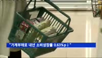"가계부채가 내년 소비 성장률 0.63%포인트 낮출 것"