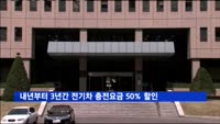 내년부터 3년간 전기차 충전요금 50% 할인