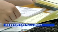 불법주정차 연계형 사고규모 2천200억원 수준
