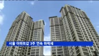 서울 아파트값 3주 연속 하락세
