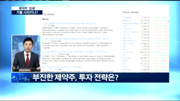 [동시호가 특징주 TOP3]제약업종 반짝 상승...새해에는 나아질까?