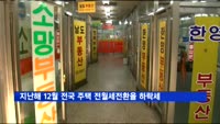 지난해 12월 전국 주택 전월세 전환율 하락세