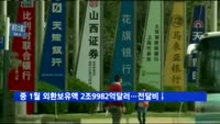 중 1월 외환보유액 2조9982억 달러…전달비 급감