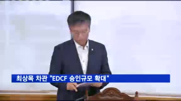 최상목 차관 "EDCF 승인규모 확대, 신시장 지원 강화"