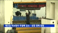 제조업 피보험자 두달째 감소…성장 정체 영향