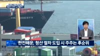 [동시호가 특징주 TOP2]한진해운 파산 후폭풍...진짜 위기가 시작됐다
