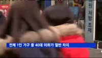 전체 1인 가구 중 40대 이하가 절반 차지
