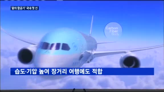 대한항공, '꿈의 항공기' 보잉 787-9 국내 첫 공개