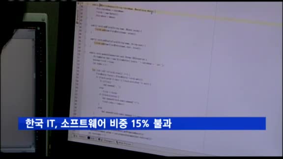 한국 IT, 소프트웨어 비중 15%…"하드웨어 편중 심각"
