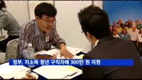 정부, 고졸 이하 저소득 청년 구직자에 300만 원 지원