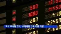 국내 주식형 펀드, 12거래일 연속 자금 이탈