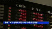 올해 1분기 코스피 상장사 영업이익 역대 최대 전망