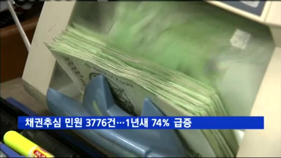 채권추심 민원 3776건…1년새 74% 급증