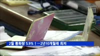 2월 통화량 전년비 5.9%↑…2년10개월래 최저 증가