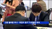 고용 봄바람 부나…취업자 증가 15개월만에 최대