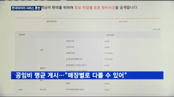 한국타이어 티스테이션, 매장별로 다른 가격에 '혼란'